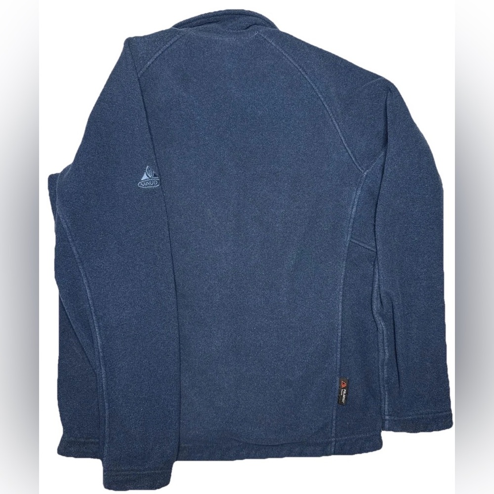 VAUDE Fleece Full Zip Teal Blue Jacket SZ LG Outdoor Polartec Hiking - Picture 12 of 13